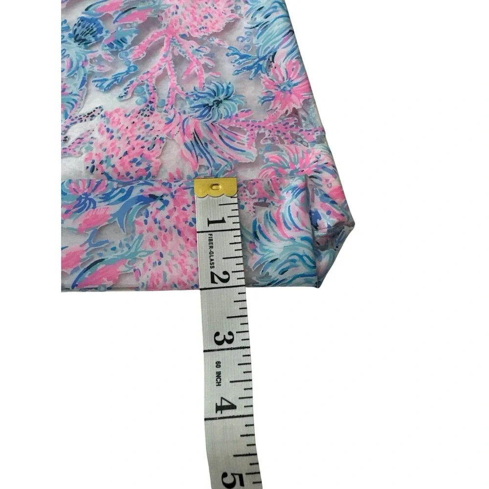 Lilly Pulitzer Makeup Case Travel‎ Toiletries Bag Clear Plastic Floral NWOT